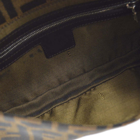 FENDI Brown Zucca Baguette Handbag 112824 - Picture 7 of 10